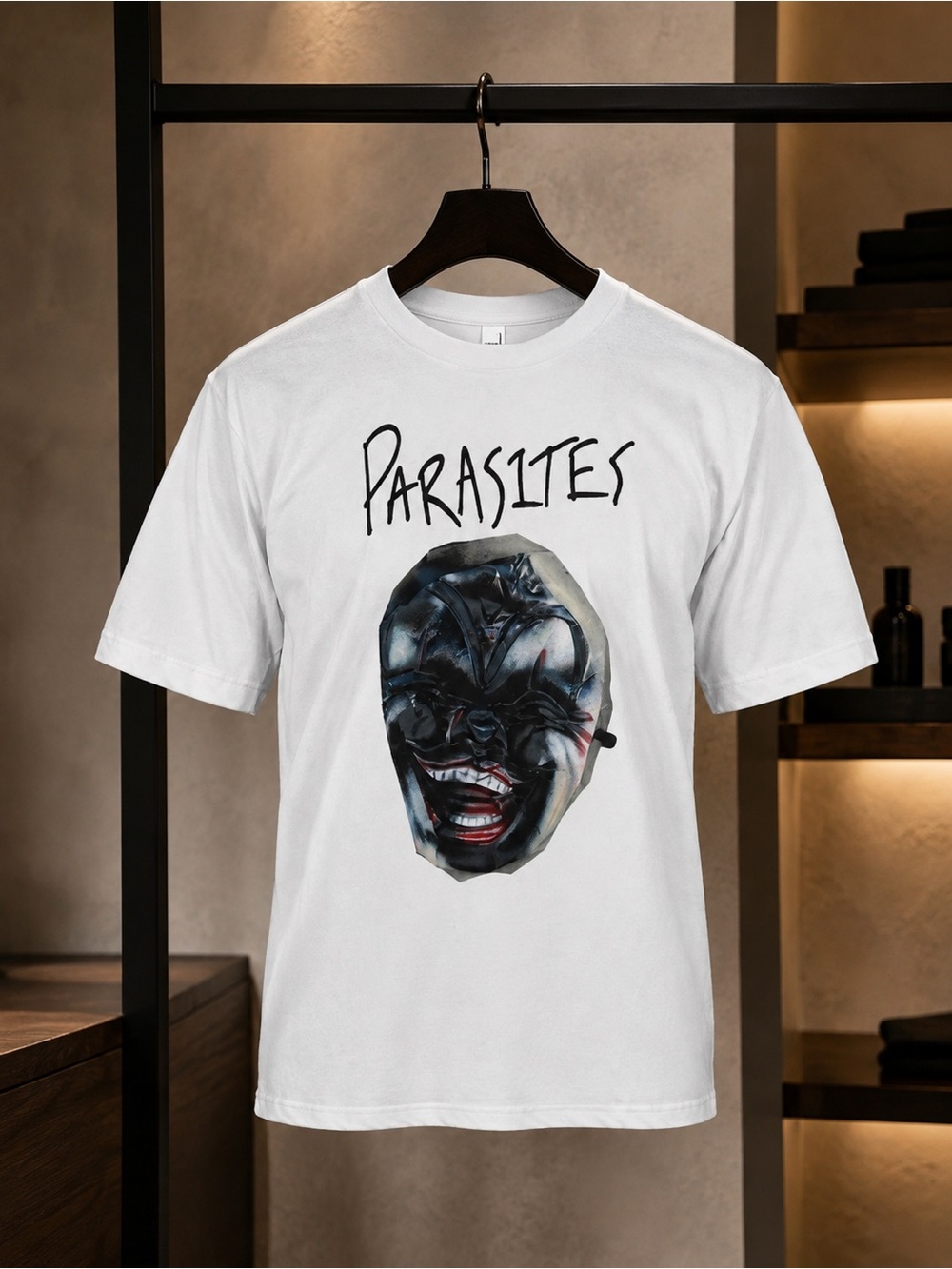 The Kid LAROI Parasites Tour Merch Mask Graphic T-Shirt White M NWT